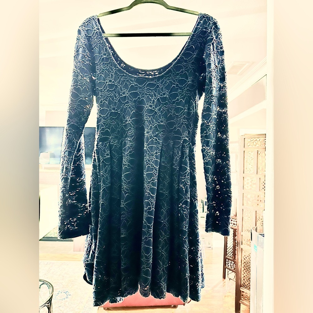 Free People ROSE GARDEN bohemian lace dress.